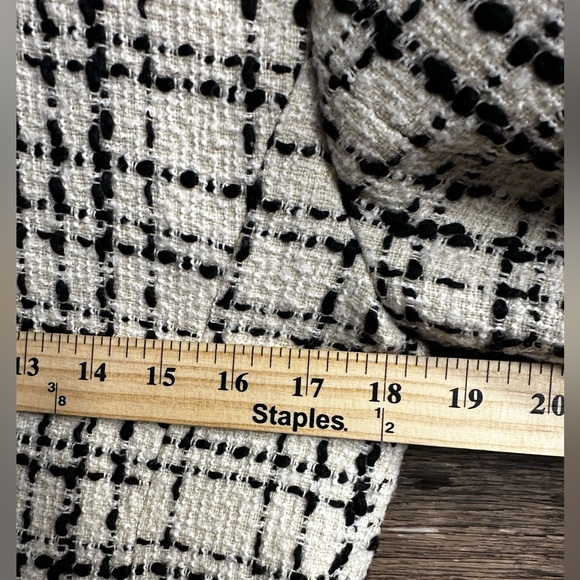 Talbots Black and White Tweed Heavy Winter Jacket Blazer - Picture 4 of 8